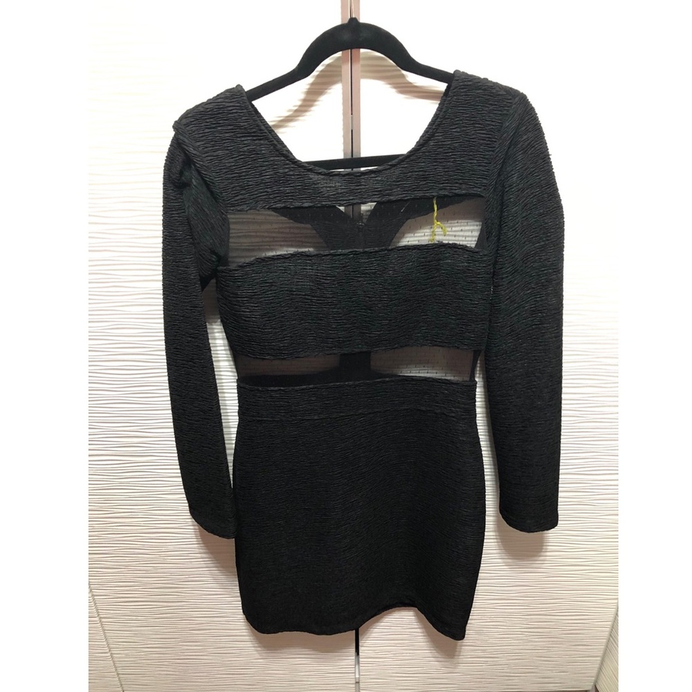 Bcbg black cut out dress